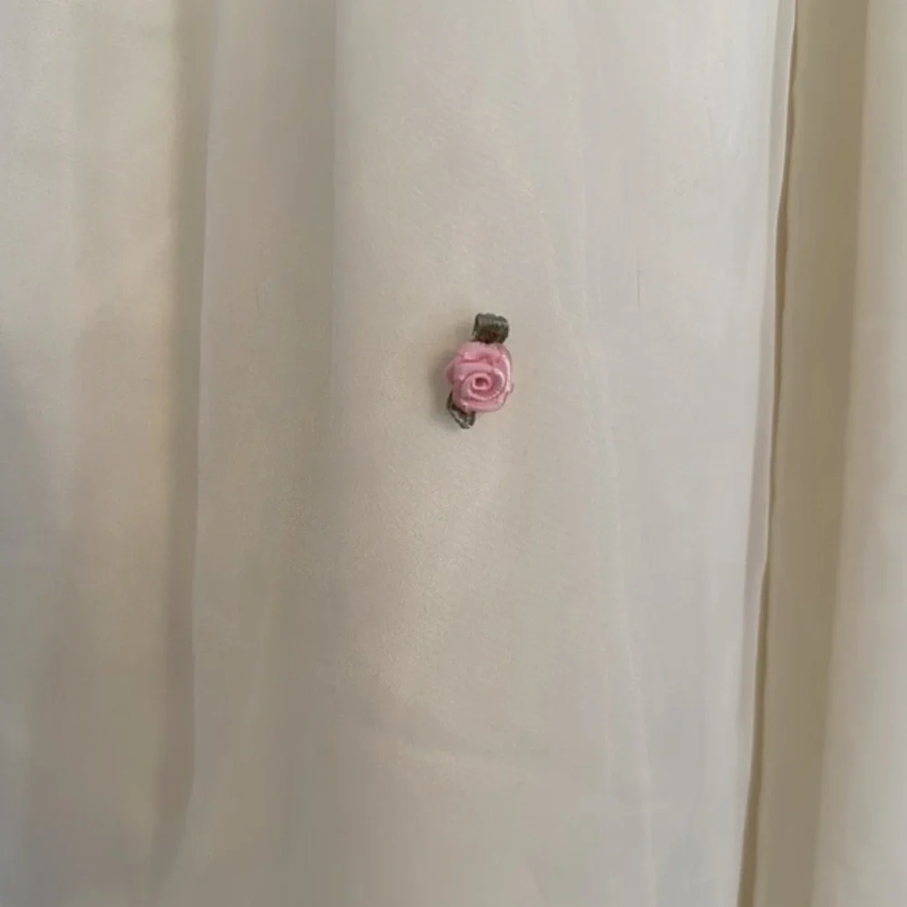Little Miss Ivory Easter Flower Girls Dress Formal Sleeveless Pink Bow Size 12 - Picture 4 of 11